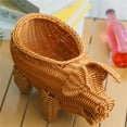 thumbnail image 3 of Food Serving Vegetables Basket, Rattan Storage Basket with Animal Shape, Wicker Bin for Home Organizer, Woven Basket for Vegetable Storage, Decorative Animal Basket, Imitation Rattan Basket, 3 of 5