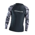 thumbnail image 2 of Camiseta de baño para hombre, secado rápido, ajuste cómodo, traje de baño estampado, traje de neopreno de manga larga M, 2 of 9