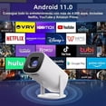 thumbnail image 2 of Proyector portátil Android 11 Wifi6 8000 lúmenes 4K HD 1080p, 2 of 4