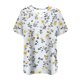 thumbnail image 5 of Tops de Manga Corta de Tamaño Más de las Mujeres, Blusas de Cuello en V Impresas de Verano de Moda para Uso Casual, Diario Y de Fiesta, 5 of 8