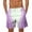 Purple, variant on Maean Men's Big and Tall Swim Trunks Knee Length Printed Lightweight Summer Swimwear Shorts with Pockets