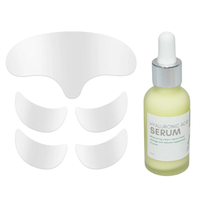 Kit antiedad con suero de ácido hialurónico y parches faciales