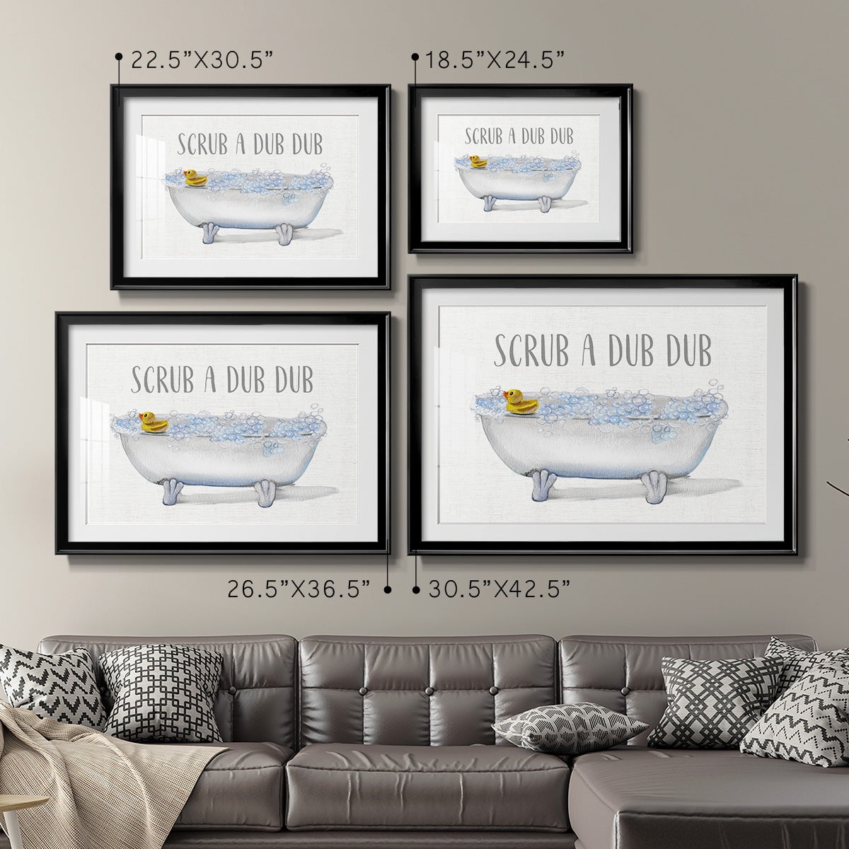Scrub A Dub Premium Framed Print - Ready to Hang