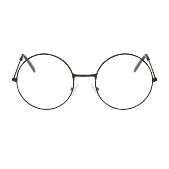 Bovemsi Glasses for Women Adults Metal Frame With Clear Fashion Unisex Classic Mirror Rounded Eye Glasses