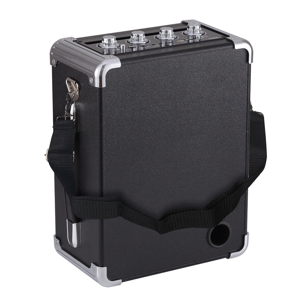 Lohoms Bluetooth Speaker Portable Karaoke Machine PA System 6.5" Woofer with 2 Wireless Microphones Remote LED Lights