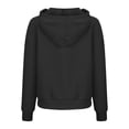 thumbnail image 5 of Qulqfy Half Zipper Hoodies Women Workout Embossed Fall 2025 Beach Formal Sweatshirts Womens Black Tops M, 5 of 6