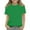 CA01-Green, variant on Inglocry Girls' Short Sleeve Shirts Kids Crewneck T-Shirts Summer Tops Basic Tees 5-14 Years Black 140