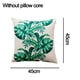 thumbnail image 2 of 2 fundas de cojín de sofá de algodón y cáñamo, funda de almohada con estampado de hojas de selva tropical, funda de cojín de coche, 2 of 5