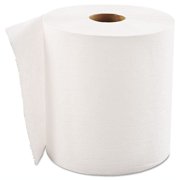 Hardwound Roll Towels, 1-Ply, White, 8" X 700ft, 6 Rolls/carton