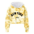 thumbnail image 4 of Ketyyh-chn99 Kids Crop Tops Girls Hoodies Cute Girls Half Zipper Hoodies 2025 Trendy Sweatshirt Tops Cute Pullover for Teen Girls Long Sleeve Sweater Thumb Hole Size for 10-11 Years,Yellow, 4 of 4