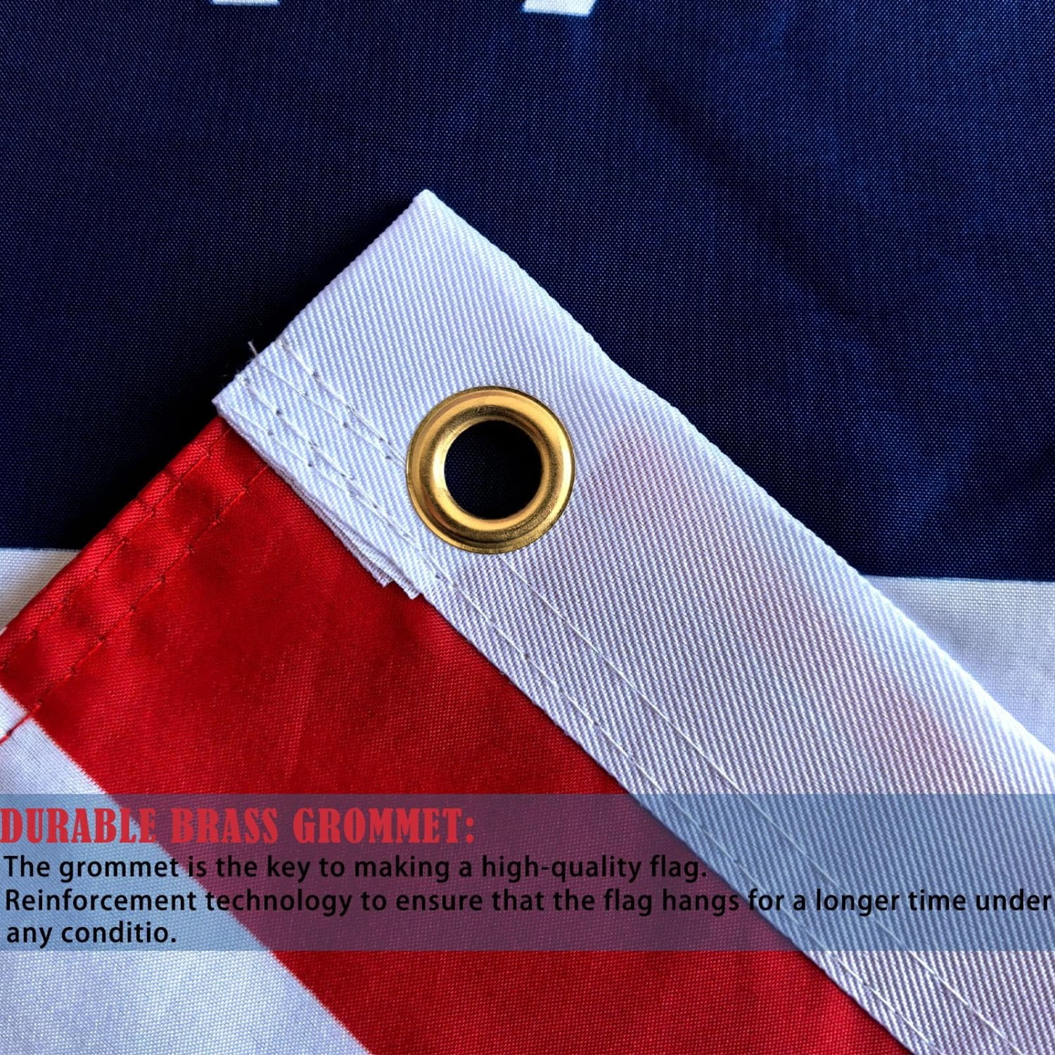 250 Anniversary USA Flag Double Sided 3-Ply 250 Year American Anniversary Flag Heavy Duty - UV Protection & Fade Resistant & 2 Brass Grommets - 250 Years of Freedom