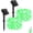 Green, variant on PETGLE Halloween String Lights Outdoor Waterproof, Orange Solar Fairy Lights 16.4ft 50LED 8 Modes Orange Fall Outdoor Lights for Fall Decor Outside Pathway Patio Party Backyard Decorations