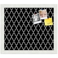 thumbnail image 2 of PinPix 14x12 Custom Cork Bulletin Board Quatrefoil Black Poster Board Has a Fabric Style Canvas Finish, Framed in Quatrefoil Black, by ArtToFrames (PinPix-116), 2 of 6