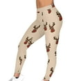 thumbnail image 4 of purcolt Ugly Christmas Leggings for Women No See Through High Waisted Buttery Soft Reindeer Printed Holiday Tights, 4 of 9