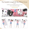 thumbnail image 5 of Hello Kitty Anime Body Pillow Cover Ultra Soft Microfiber Pillowcases with Hidden Zipper Closure 16x48inch, 5 of 5