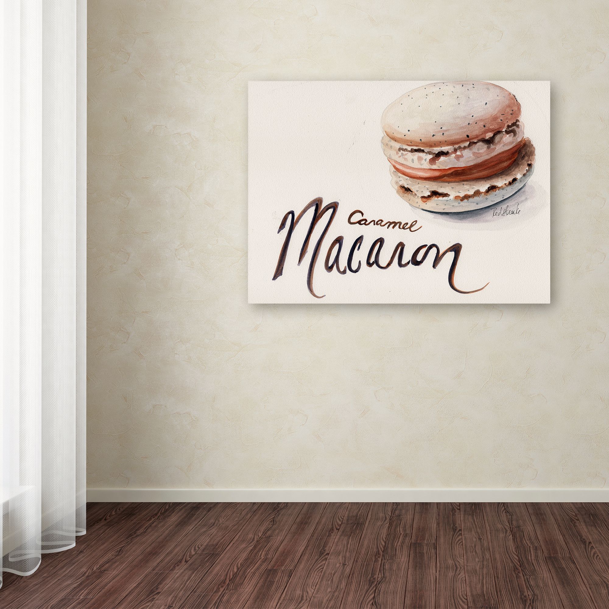 Trademark Fine Art "Caramel Macaron" Canvas Art by Jennifer Redstreake