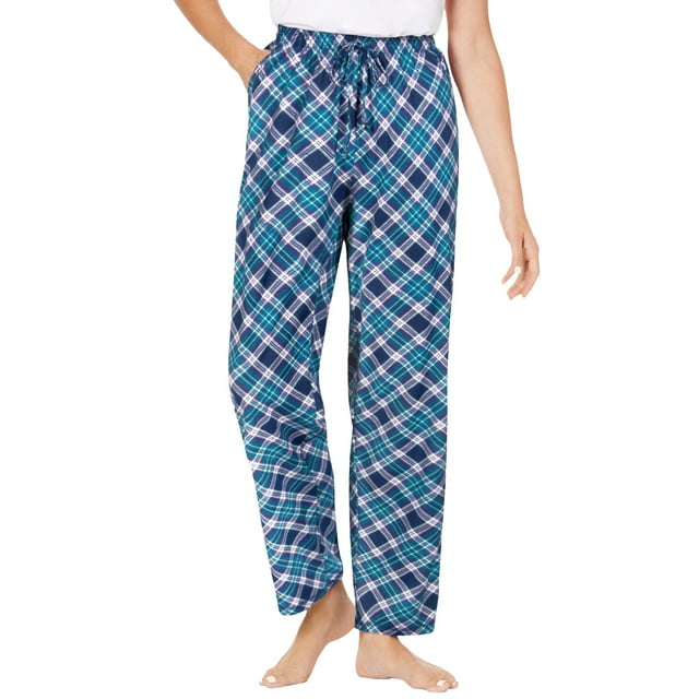 Dreams & Co. Women's Plus Size Knit Sleep Pant Pajama Bottoms - Walmart.com