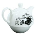 thumbnail image 4 of Pentagram Purr Fect Cat Brew Stackable Tea Pot And Cup With Saucer Set Of 3, 4 of 10