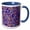 Blue/White, variant on 3drose, Geometric Pattern Background - Abstract Vector Graphic Design, 11oz Two-tone Blue Mug