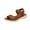 Brown, variant on Xfvqtps Womens Sandals Hook and Loop Solid Color Open Toe Thick Soft Sole Non Slip Comfortable Breathable Summer Leather Wedge Sandals Brown