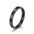 thumbnail image 2 of 3mm Blue/Silver/Gold/Rose Gold/Black Bands Women Men's Titanium Steel Party Ring, 2 of 9