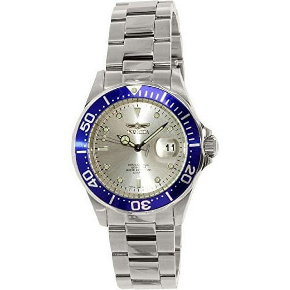 Invicta Men's 14123 Pro Diver Silver Toned Stainless Steel Silver Dial Watch