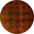 thumbnail image 1 of Ahgly Company Indoor Round Persian Yellow Traditional Area Rugs, 8' Round, 1 of 4