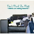 thumbnail image 3 of Children Making Memories Mess Best Vinyl Lettering Quote Family Wall Decals Stickers 23x5-Inch Teal, 3 of 5