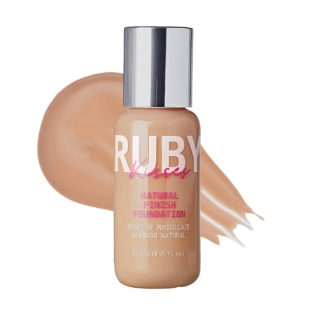 Ruby Kisses Liquid Foundation Medium Coverage, Lightweight, Natural Finish, Face Makeup for All Skin Type, Korean Makeup (Buff Beige)