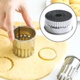 thumbnail image 3 of 12 Uds. Máquina para hacer dumplings de , pastelería, magdalenas, envoltorio de ravioli, de envoltorio de dumpling para cocina, horne borde de la flor Macarena molde de bola de masa hervida, 3 of 8