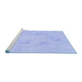 thumbnail image 2 of Ahgly Company Machine Washable Indoor Rectangle Solid Blue Modern Area Rugs, 2' x 3', 2 of 4