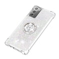 thumbnail image 4 of Funda para Samsung Galaxy Note 20 5G con Brillo Líquido Flotante, Purpurina, Parachoques y Anillo Giratorio Soporte, 4 of 5