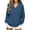 Blue, variant on Aezemi V Neck Pullover Shirts Womens Fashion Long Sleeve Dressy Comfy Home Blouses Winter Fall Outdoor Workout Trendy Flowy Tees XL