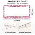 thumbnail image 3 of Cute Glasses Cat License Plate Frame - 2 Pack Universal Stainless Steel License Plate Holder with Screws & Chrome Caps, 2 Holes Car License Plate Cover for US Vehicles Home Decor, 3 of 7