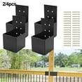 Pergola Post Top Rafter Brackets Deck Railing Connectors Kit for 4X4