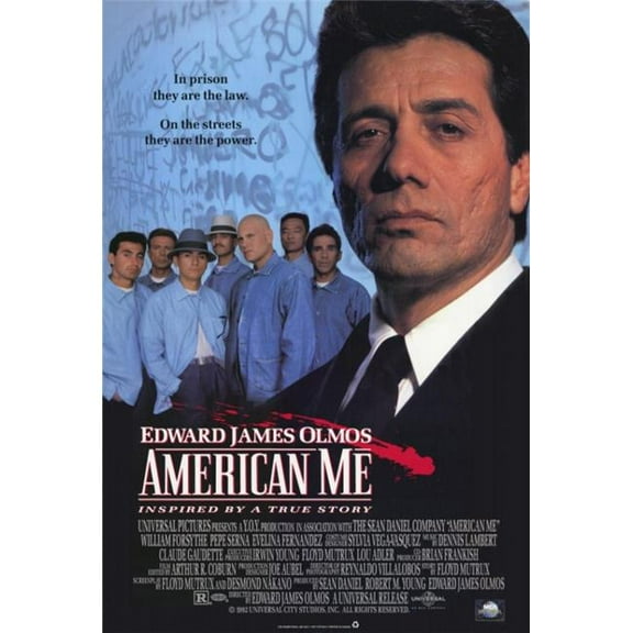 Pop Culture Graphics MOVIF2414 American Me Movie Poster Print, 27 x 40