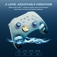 thumbnail image 6 of Wireless Switch Pro Controller with Hall Effect Joysticks Triggers(No Drift), Bluetooth Gamepad for Nintendo Switch, Windows PC iOS Android Steam with Headphones Jack/Programmable/Turbo/Wakeup Blue, 6 of 17
