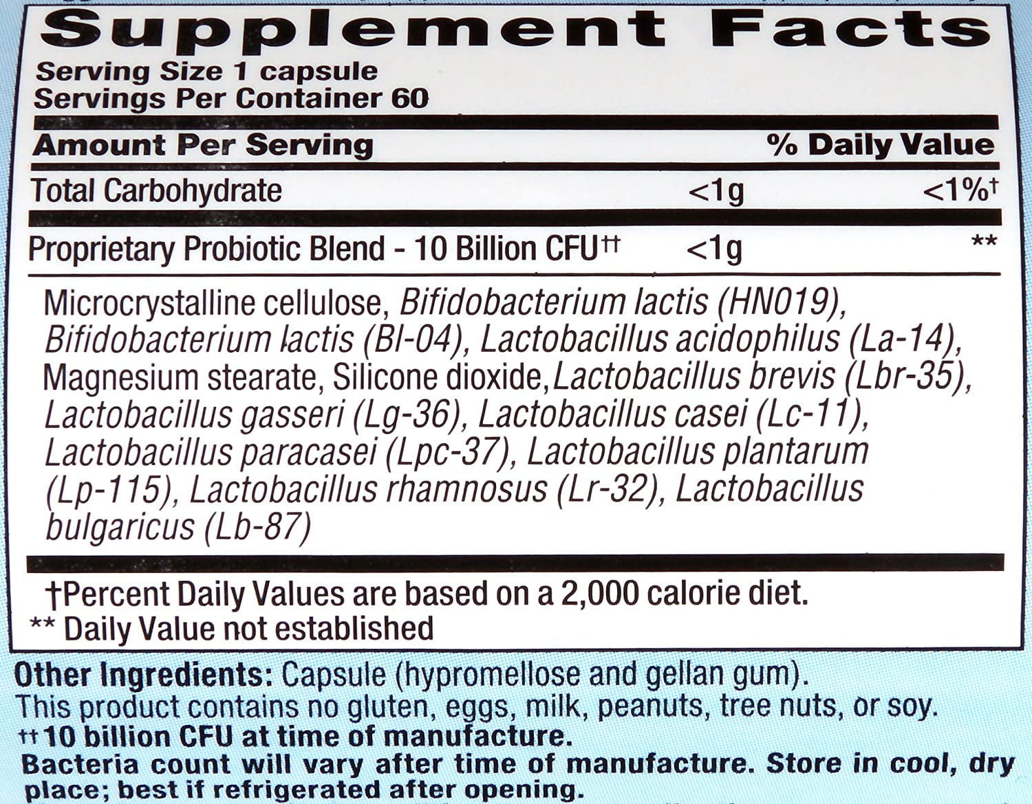 Nutrition Now PB 8 Probiotic Immune System and Digestive Support* Dietary Supplement, 60 Count