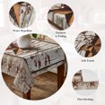 thumbnail image 5 of Texas Star Grey Wooden Table Cloth Waterproof Tablecloths, Farmhouse Berry Countryside Tablecloth Dining Table Cover for Kitchen Party Tabletop Outdoor, Rectangle Tablecloth 54x108 Inch, 5 of 9