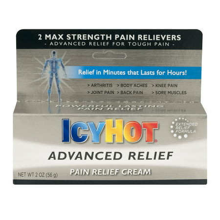 Icy Hot Advanced Relief Pain Relief Cream, 2.0 OZ (Best Muscle Pain Relief Cream)
