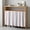 Pink, variant on Pink Grey Striped Cabinet Curtain 35"Wx35"L,Dustproof Under Sink Skirt W/ Self Adhesive Tape,Geometric Vertical Stripes Minimalist Cabinet Curtain Cover for Kitchen Sink,Bathroom Vanity,Laundry Room