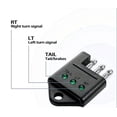 thumbnail image 4 of 4 Pin Trailer Socket Tester 4 Way Flat Trailer Socket Light Tester for Towed Vehicle Wiring with LED Indicator Lights Circuit Tester Car Accessories 2pcs, 4 of 5