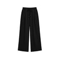 thumbnail image 5 of Lzobxe Pants for Women Wide Leg Linen Summer Casual Palazzo Flowy with Pocket Drawstring Loose Lightweight,Sizes S-4XL, 5 of 7