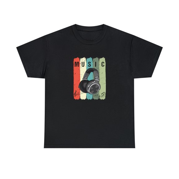 Vintage Music Headphones Shirt, Christmas Gift, Birthday, DJ Tee - ID: 925