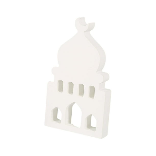Adorno decorativo de Ramadán, figura decorativa para el festival de inauguración de la casa, para la mesa. B blanco