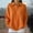 *Orange, variant on Women’s Long Sleeve Lapel Collar Half Button Sweatshirt ,Fall Casual Fashion Loose Pullover Orange,Womens Plus M