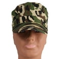 thumbnail image 3 of U. S. Toy Cadet Military Camo Cap Adult Halloween Costume Hat, Green, One-Size 7.25", 3 of 4