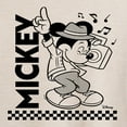 thumbnail image 3 of Disney - Mickey Boombox Checkered - Women's Oversized T-Shirt, 3 of 5