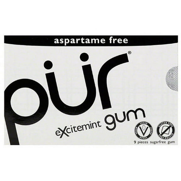 Pur Excitement Sugarfree Gum, 9 count, (Pack of 12)
