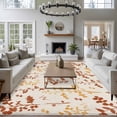 thumbnail image 3 of 6'x9' Area Rugs, Orange Yellow Botanical Indoor Outdoor Area Rug for Living Room Bedroom, Rustic Country Spring Floral Summer Leaf Bathroom Rugs Kitchen Floor Carpet Mats Home Decor Aesthetic, 3 of 8